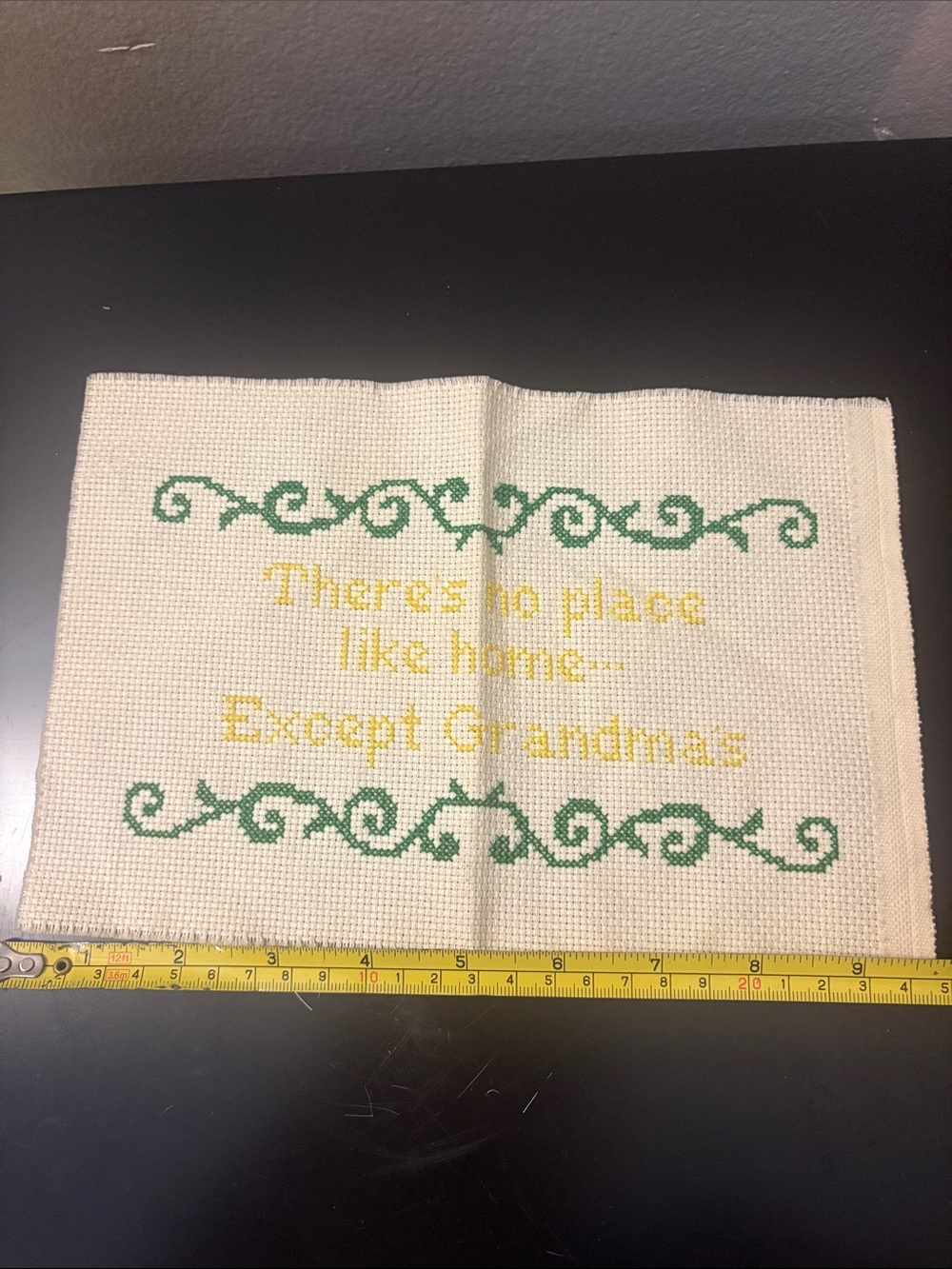 Handmade Cross-Stitch Plaque